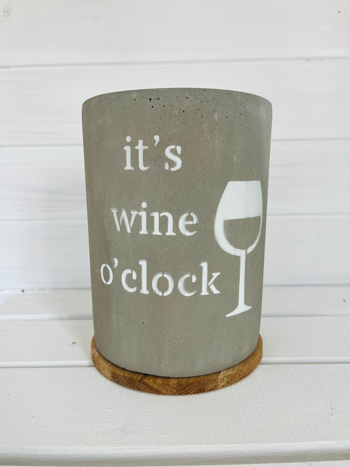 Concrete wine cooler it`s wine o`clock